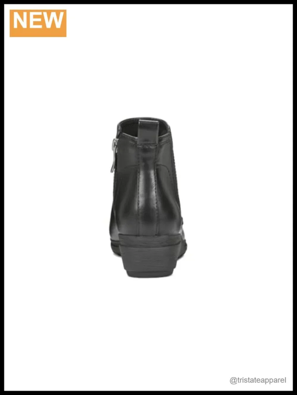Women's Ankle Boots with Wedge Heel and Zipper Closure